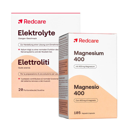 Bild von Redcare Elektrolyte + Redcare Magnesium 400 – Ihre Unterstützung für den Elektrolythaushalt