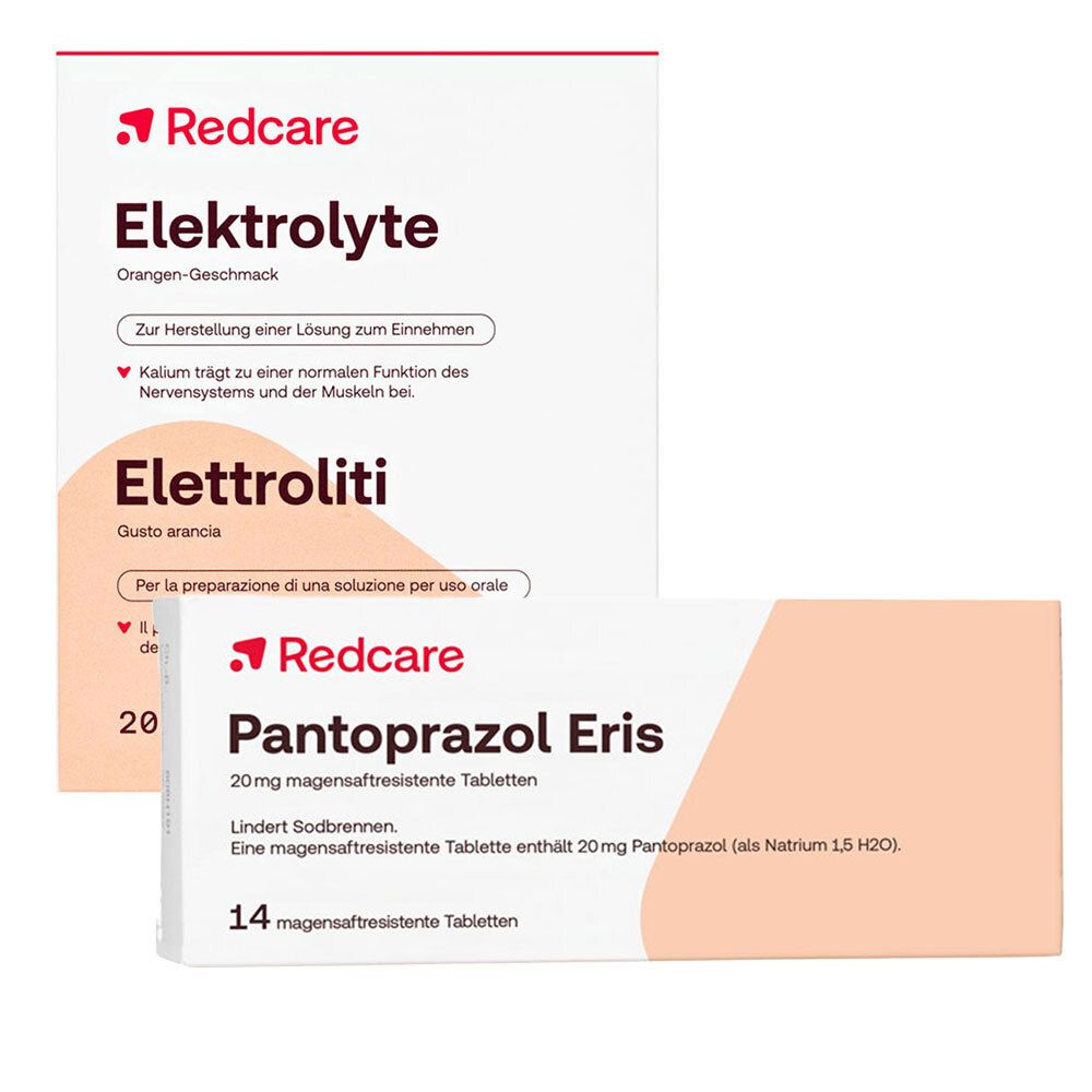 Bild von Redcare Elektrolyte + Redcare Pantoprazol Eris