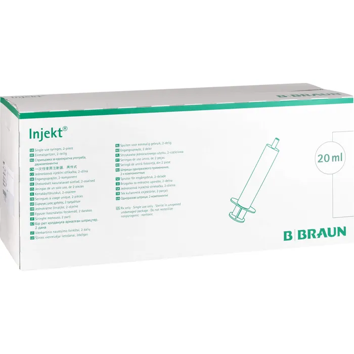 Bild von Braun Injekt Spritze Luer Exzentrisch 100 X 20 ml Spritzen - Applikationshilfe