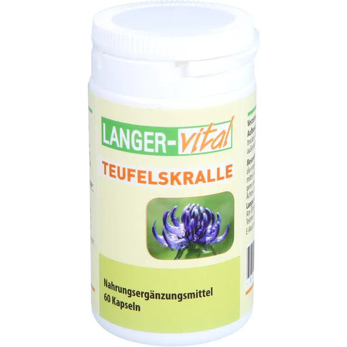 Bild von Teufelskralle 250mg + Vitamin C+ Zink+ Selen Kapseln 60 Kapseln - Nahrungsergänzungsmittel