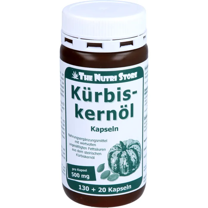 Bild von Kürbiskernöl 500 mg 130 Kapseln - Nahrungsergänzungsmittel