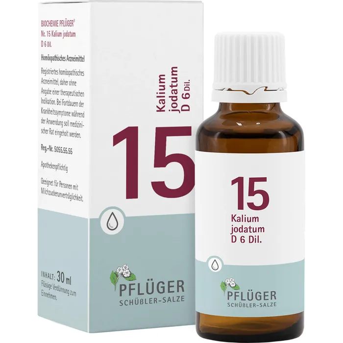 Bild von Biochemie Pflüger 15 Kalium Jodatum D6 30 ml Tropfen - Schüßler Salze