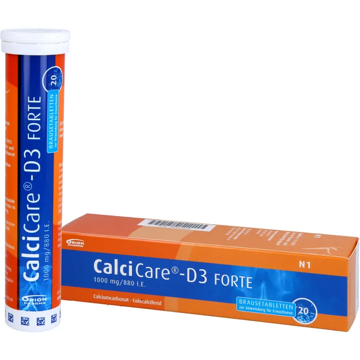 Bild von Calcicare D3 Forte 20 Brausetabletten - Bei Calcium und Vitamin D Mangel