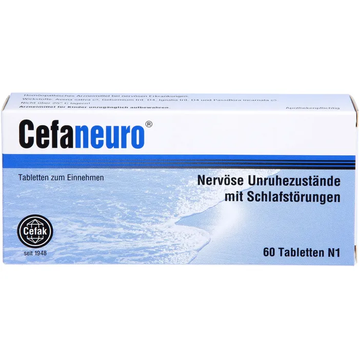 Bild von Cefaneuro 60 Tabletten - Bei nervösen Unruhezuständen