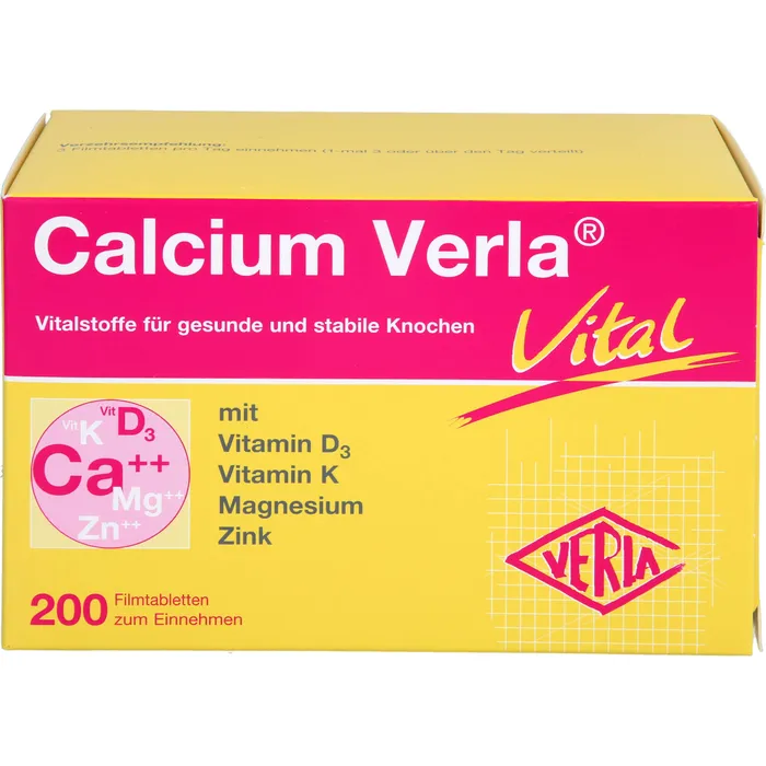 Bild von Calcium Verla Vital 200 Filmtabletten - Bei Calciummangel