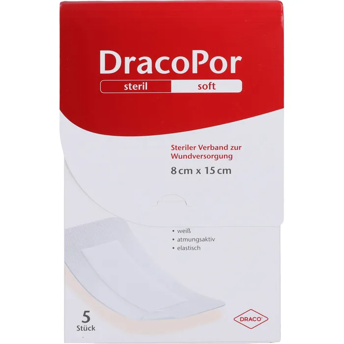 Bild von Dracopor Wundverband 15 X 8 cm Steril 5 Verbände - Zur Wundversorgung