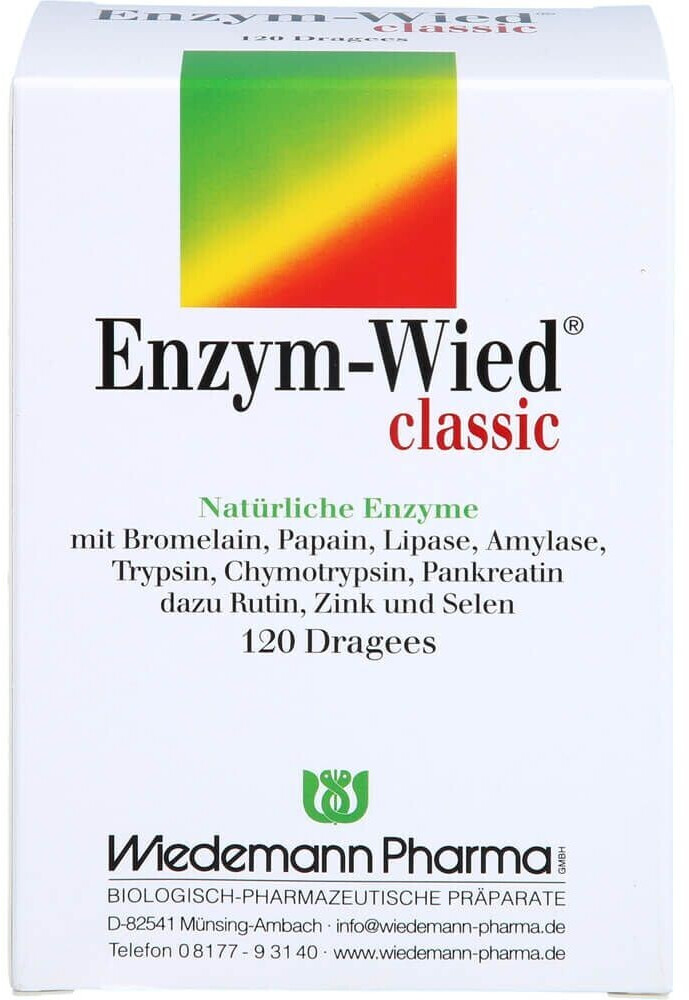 Bild von Enzym Wied Classic 120 Dragees - Zur Nahrungsergänzung