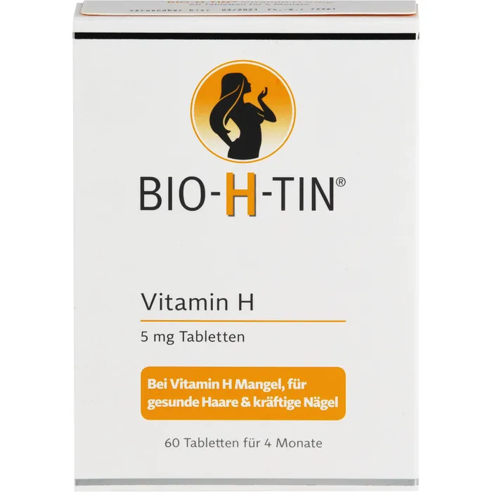 Bild von Bio-H-Tin Vitamin H 5 mg für 4 Monate 60 Tabletten - Für Haut-Haare-Nägel