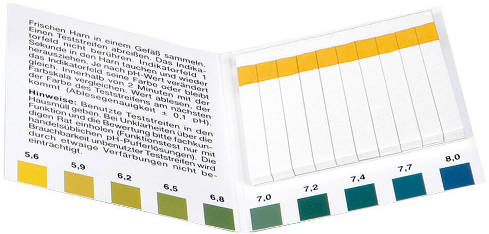 Bild von Blemastrip Ph 5,6 - 8,0 120 Teststreifen - Ph Wert Bestimmung im Urin