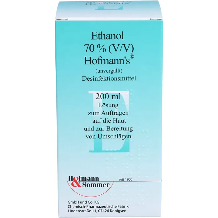 Bild von Ethanol 70% Hofmanns 200 ml Lösung - Hautdesinfektion
