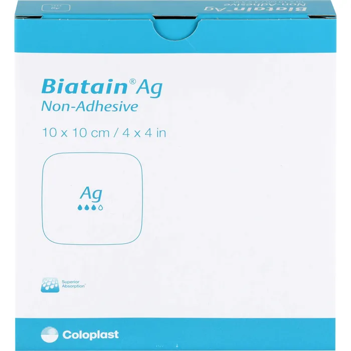 Bild von BIATAIN Ag Schaumverband 10x10 cm nicht haftend 5 St.