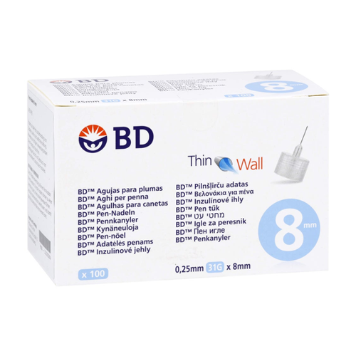 Bild von BD THIN Wall Pen-Nadeln 0,25 31 Gx8 mm 100 St im Test
