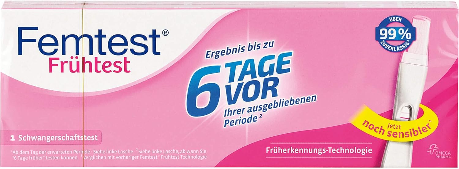 Bild von Femtest Frühtest 1 Stück - Schwangerschaftstest