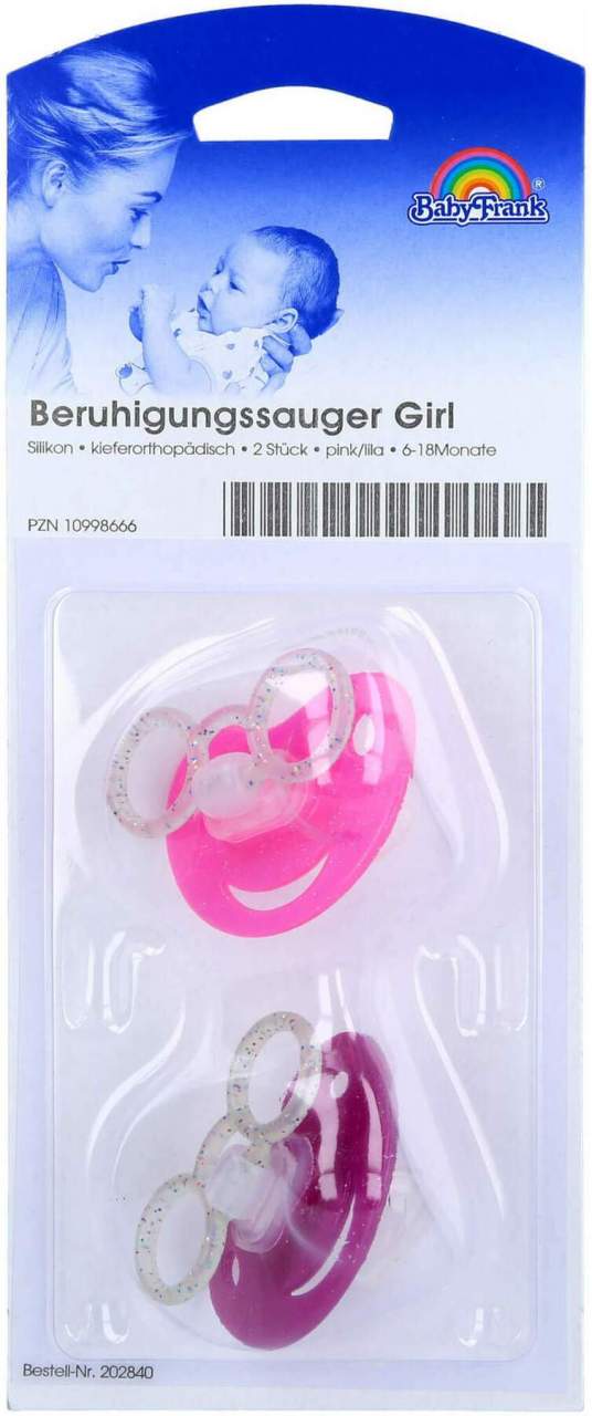 Bild von Beruhigungssauger Kirsche Silikon Girl 6 Bis 18 Monate - Beruhigungssauger