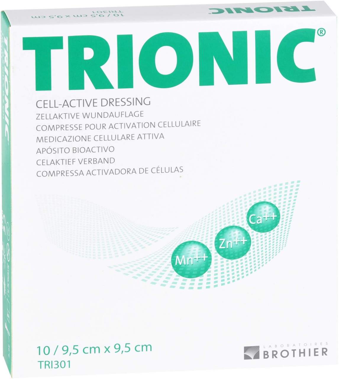 Bild von Trionic Wundauflage 9,5 X 9,5 cm 10 Kompressen - Zur Wundversorgung
