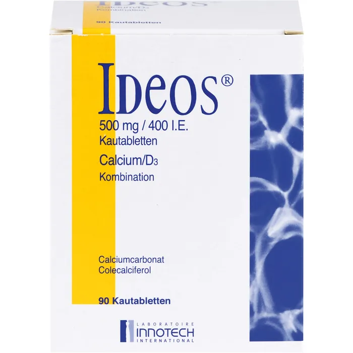 Bild von Ideos 500 Mg/400 I.E. Kautabletten - Reimport 90 St
