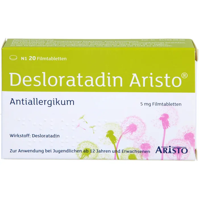 Bild von Desloratadin Aristo 5 mg 20 Filmtabletten - Bei Allergien