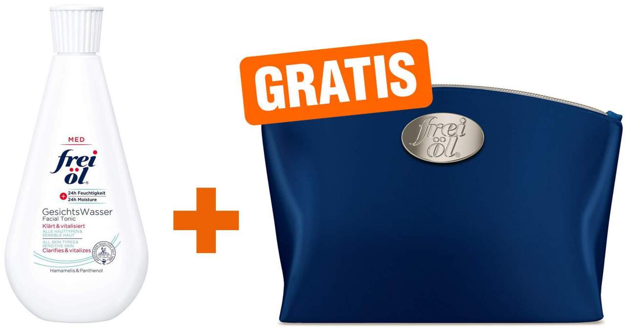 Bild von Frei Öl Gesichtswasser 200 ml + gratis Kosmetiktasche - Zur Gesichtsreinigung