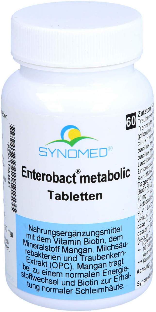 Bild von Enterobact Metabolic Tabletten 60 Stk - Nahrungsergänzungsmittel