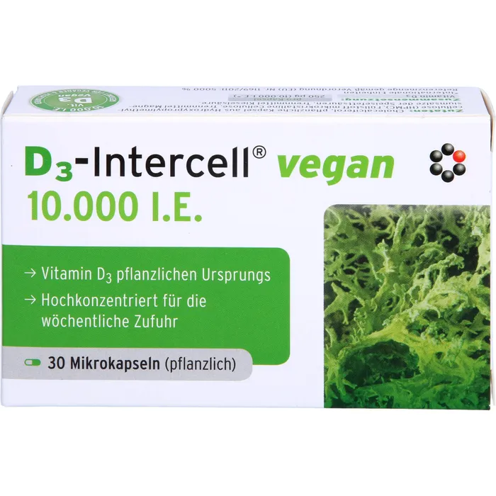 Bild von D3-Intercell Vegan 10.000 I.E. 30 Kapseln - Zur Nahrungsergänzung