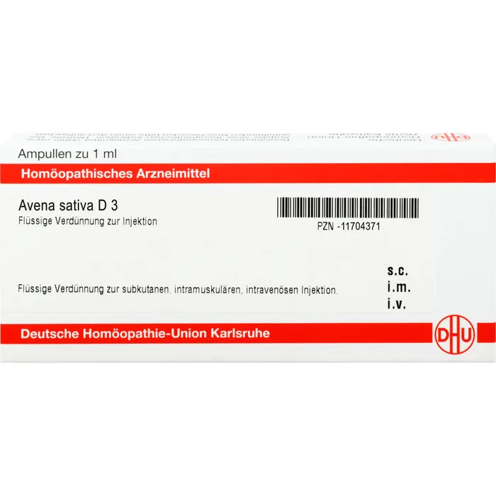 Bild von DHU Avena sativa D3 Ampullen 8 x 1 ml - Homöopathisches Arzneimittel