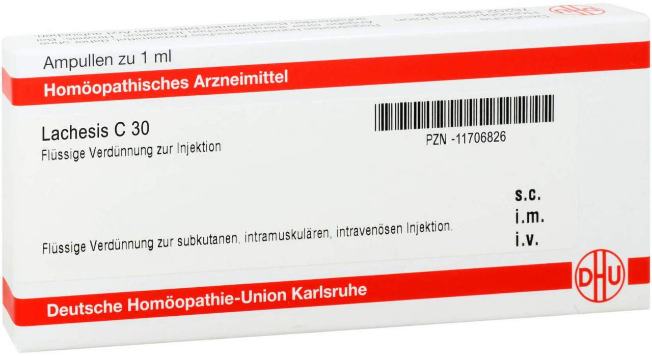Bild von Lachesis C 30 8 X 1 ml Ampullen - Homöopathisches Arzneimittel