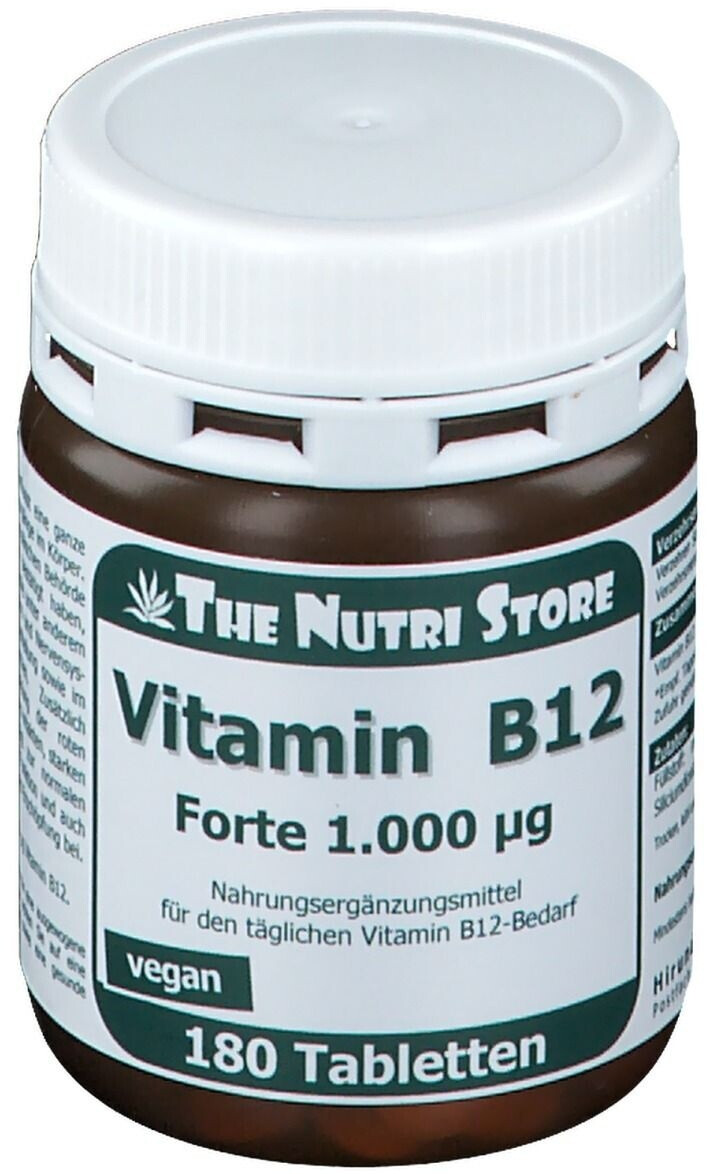 Bild von Vitamin B12 1000 µg Forte 180 Tabletten - Zur Nahrungsergänzung