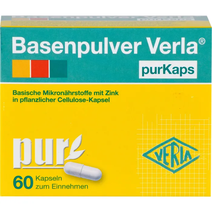 Bild von Basenpulver Verla purKaps 60 Kapseln - Nahrungsergänzungsmittel