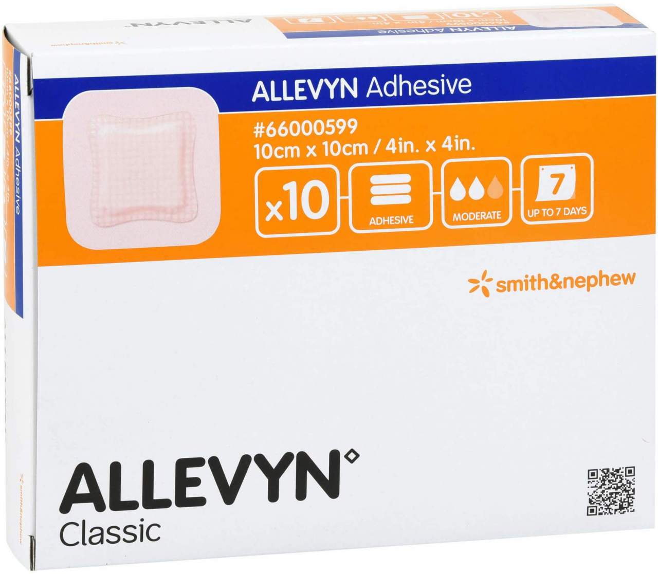 Bild von Allevyn Adhesive 10 X 10 cm Haftende Wundauflage 10 Stück - Zur Wundversorgung