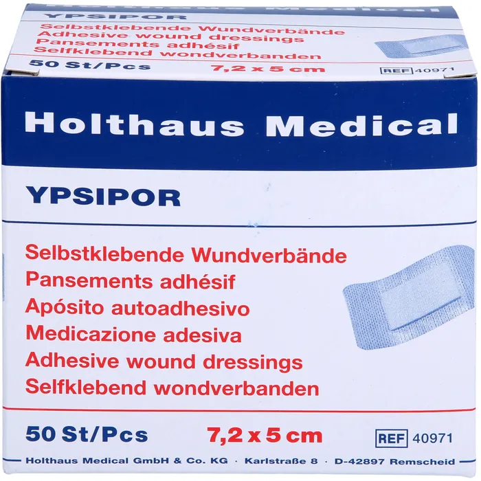 Bild von YPSIPOR Wundverband steril 5x7,2 cm 50 St.