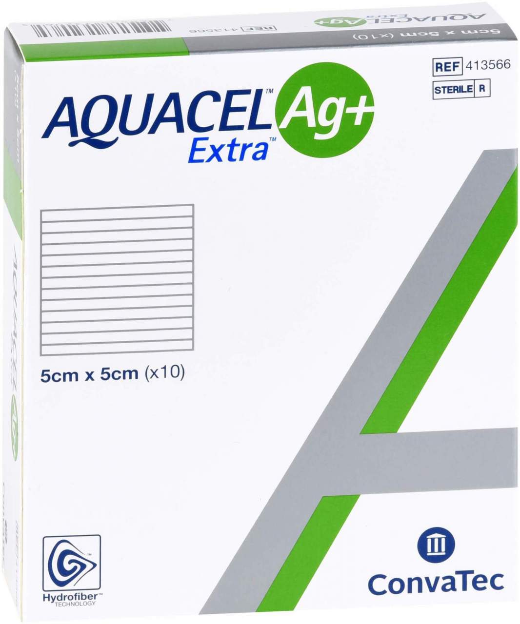 Bild von Aquacel Ag+ Extra 5 X 5 cm Kompressen - Bei Wunden