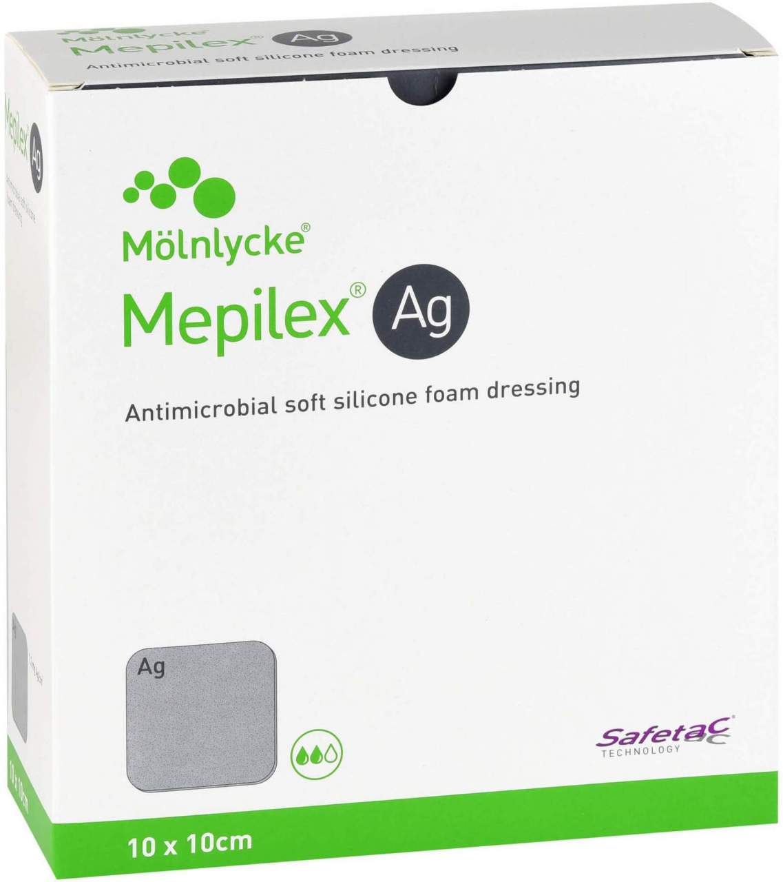 Bild von Mepilex AG Schaumverband 10 X 10 cm Steril 10 Stück - Zur Wundversorgung