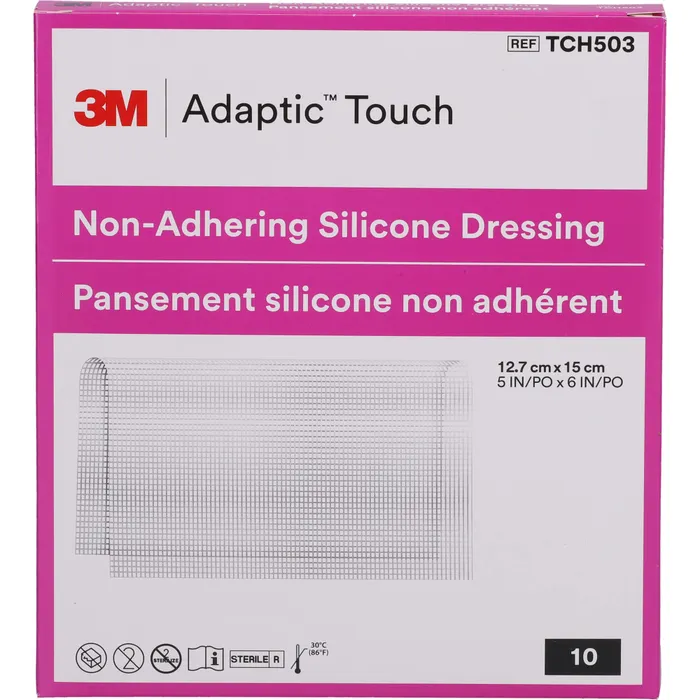 Bild von ADAPTIC Touch 12,7x15 cm nichthaft.Sil.Wundauflage 10 St.