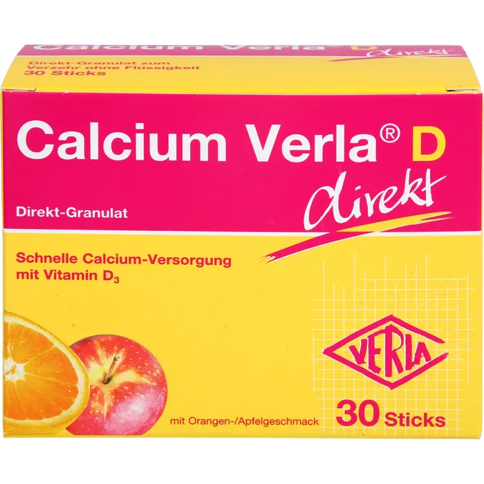 Bild von Calcium Verla D direkt 30 Sticks - Nahrungsergänzungsmittel