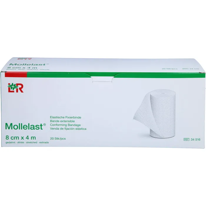 Bild von Mollelast Binden 8 cm X 4 M Einzeln Verpackt 20 St - Zur Wundversorgung