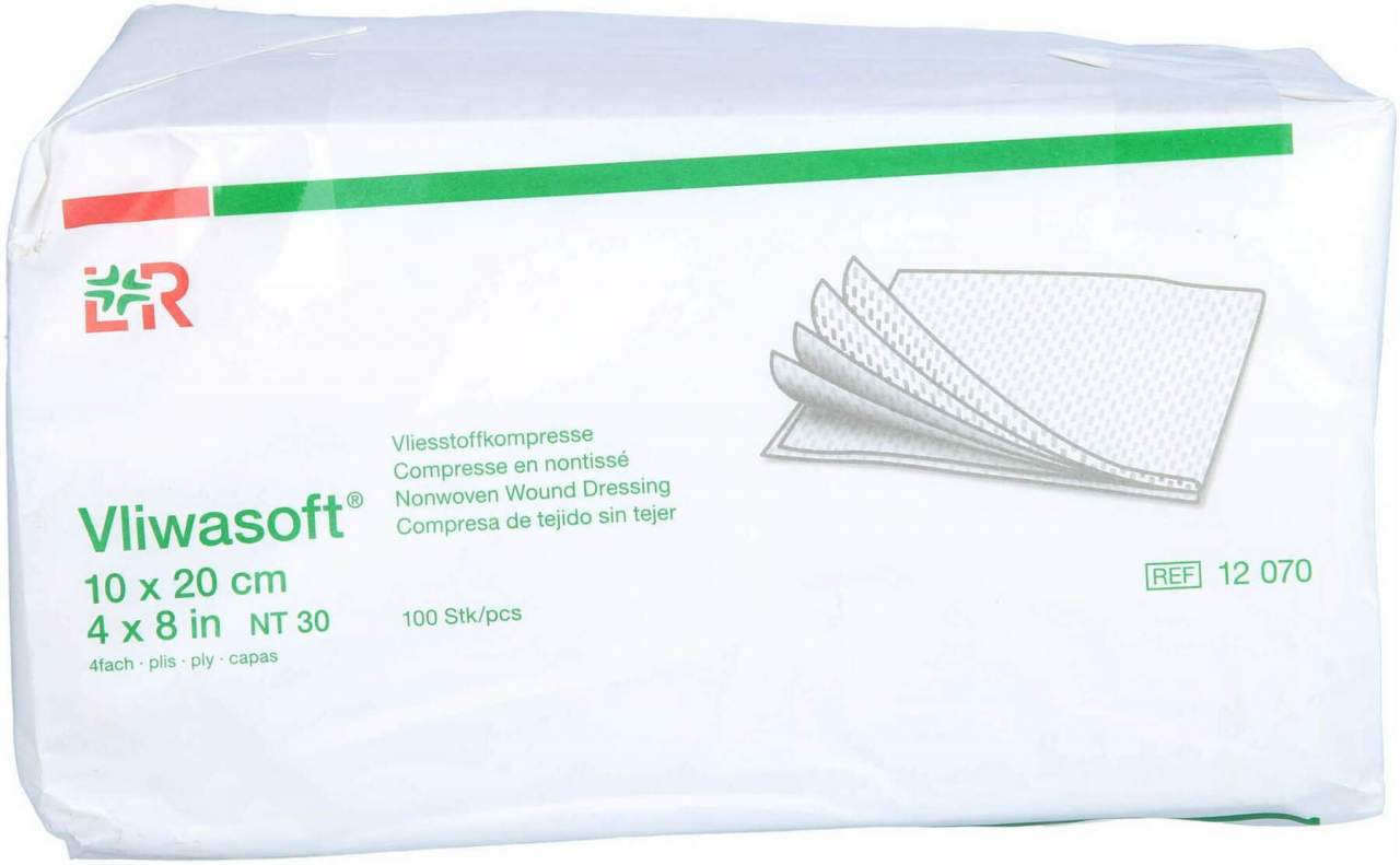 Bild von Vliwasoft Vlieskompressen Unsteril 10 X 20 cm 4lagig 100... - Zur Wundversorgung