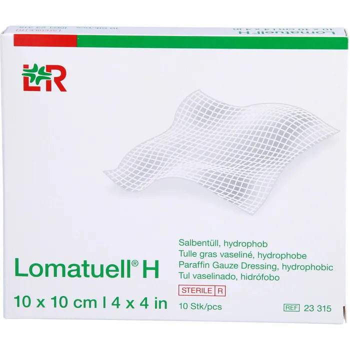 Bild von Lomatuell H Salbentüll 10 X 10 cm Steril 10 Stück - Zur Wundversorgung