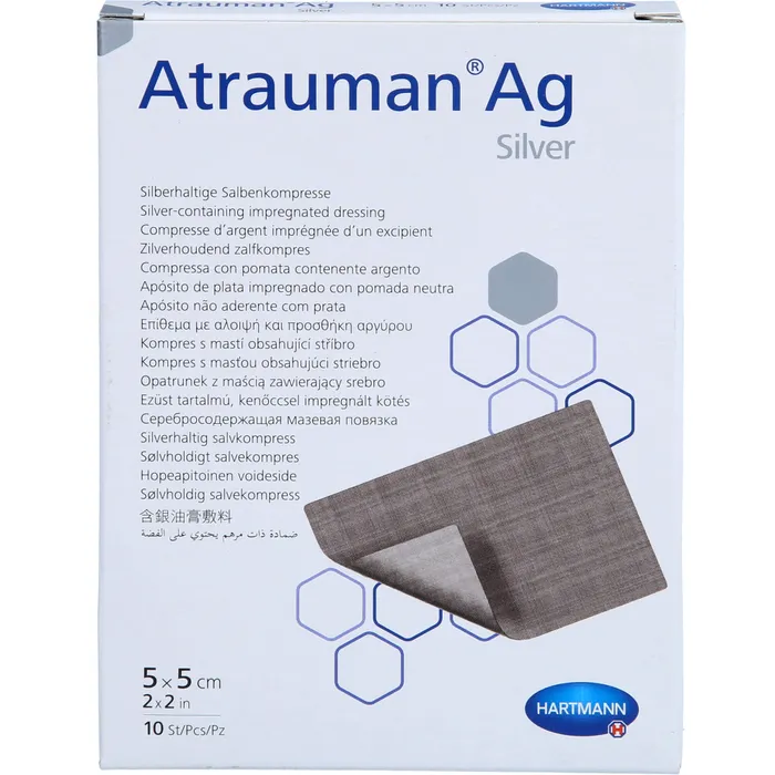 Bild von ATRAUMAN Ag 5x5 cm steril Kompressen 10 St.