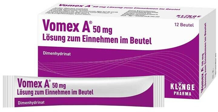 Bild von Vomex A 50 mg Lösung zum Einnehmen 12 Beutel - Bei Übelkeit und Erbrechen