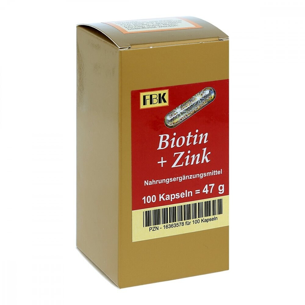 Bild von FBK-Pharma Biotin + Zink Kapseln (100 Stk.)