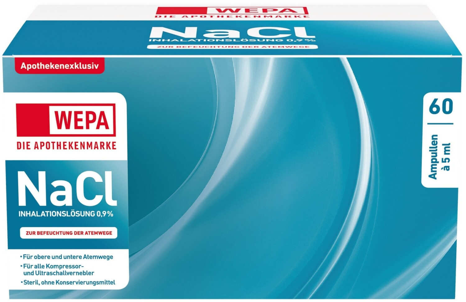Bild von Wepa Inhalationslösung Nacl 0,9% 60 x 5 ml - Zum Inhalieren