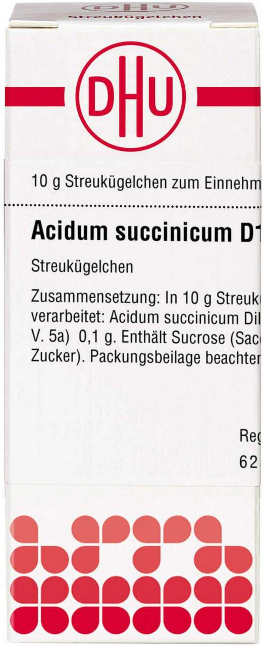 Bild von ACIDUM SUCCINICUM D 12 Globuli 10 g - Registriertes homöopathisches Arzneimittel