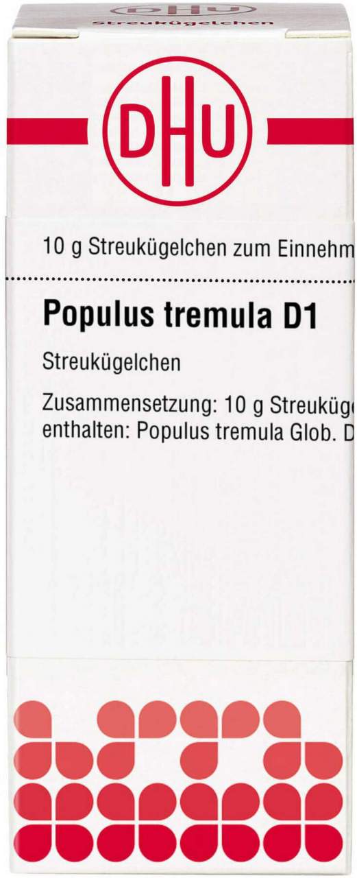 Bild von Populus tremula D 1 Globuli 10 g - Registriertes homöopathisches Arzneimittel