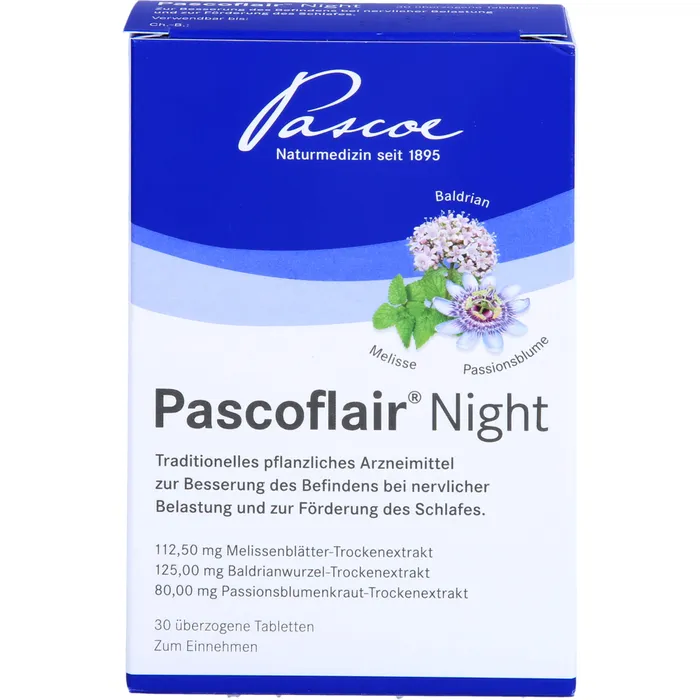 Bild von Pascoflair Night überzogene Tabletten 30 Stück - Traditionelles pflanzliches Arzneimittel