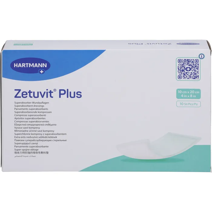 Bild von Zetuvit Plus Extrastarke Saugkompr.Steril 10 X 20 cm 10 Stück - Zur Wundversorgung