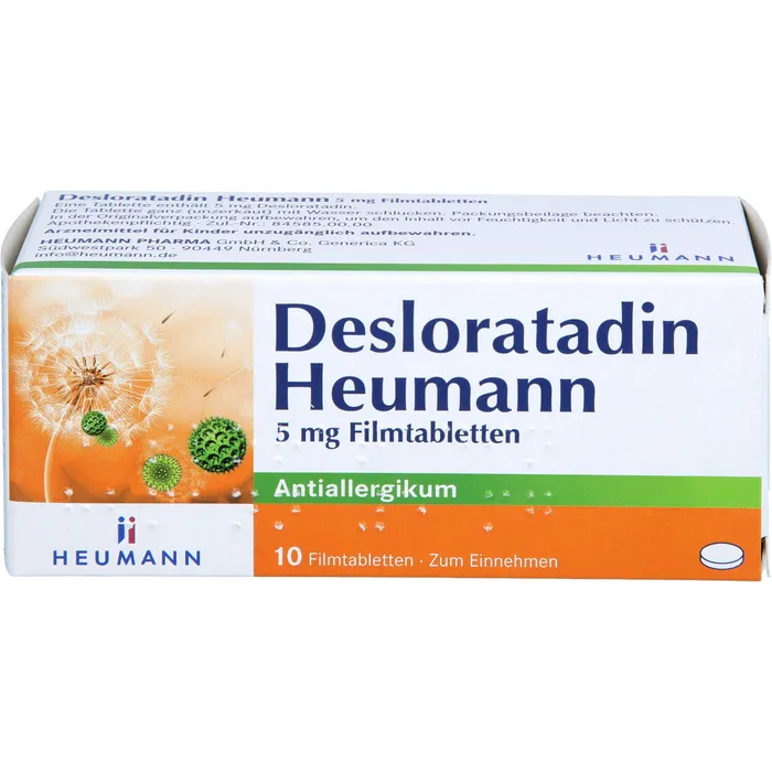 Bild von Desloratadin Heumann 5 mg 10 Filmtabletten - Antiallergikum