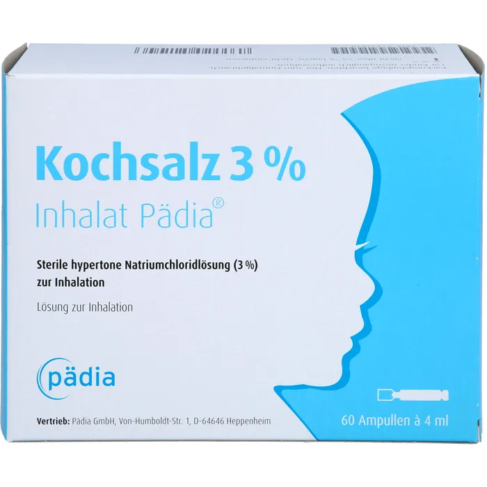 Bild von Pädia Arzneimittel Kochsalz 3% Inhalat Pädia Ampullen (60 x 4ml)