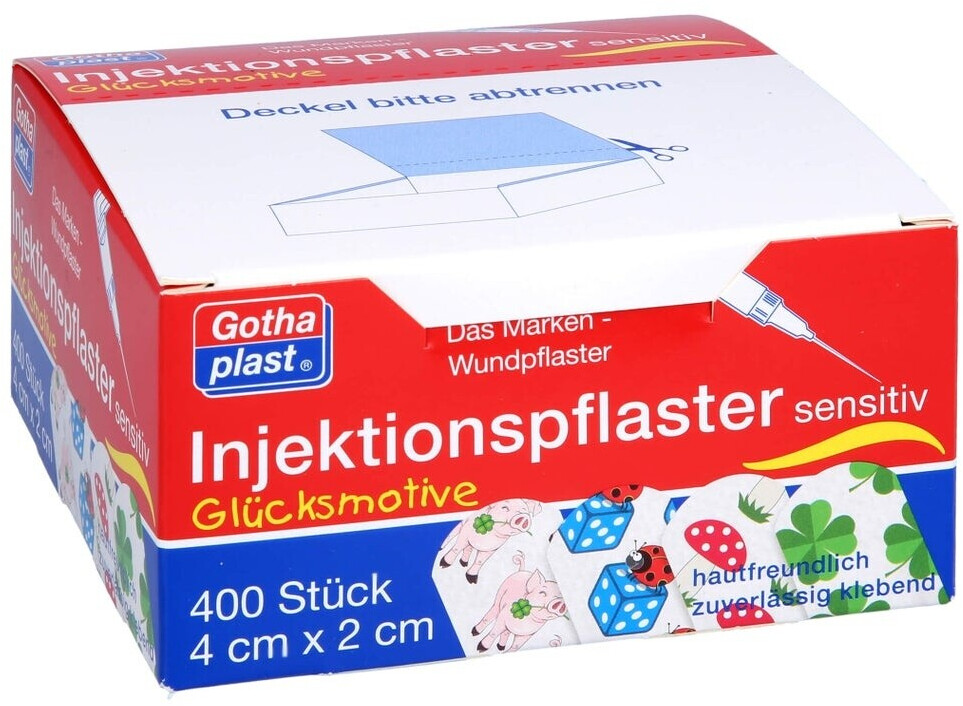 Bild von Gothaplast Injektionspflaster Glücksmotive 2 x 4cm (400 Stk.)