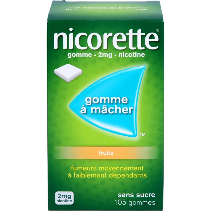 Bild von Nicorette Kaugummi 2 mg freshfruit - Reimport 105 St