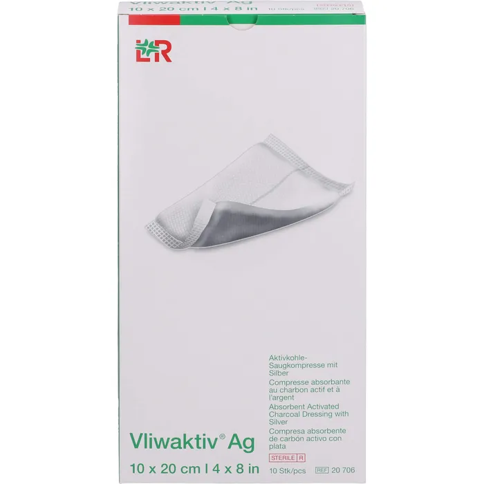 Bild von VLIWAKTIV AG Aktivkohle Saugkomp.m.Silber 10x20 cm 10 St.